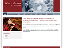 Tablet Screenshot of julia-goldstein.com